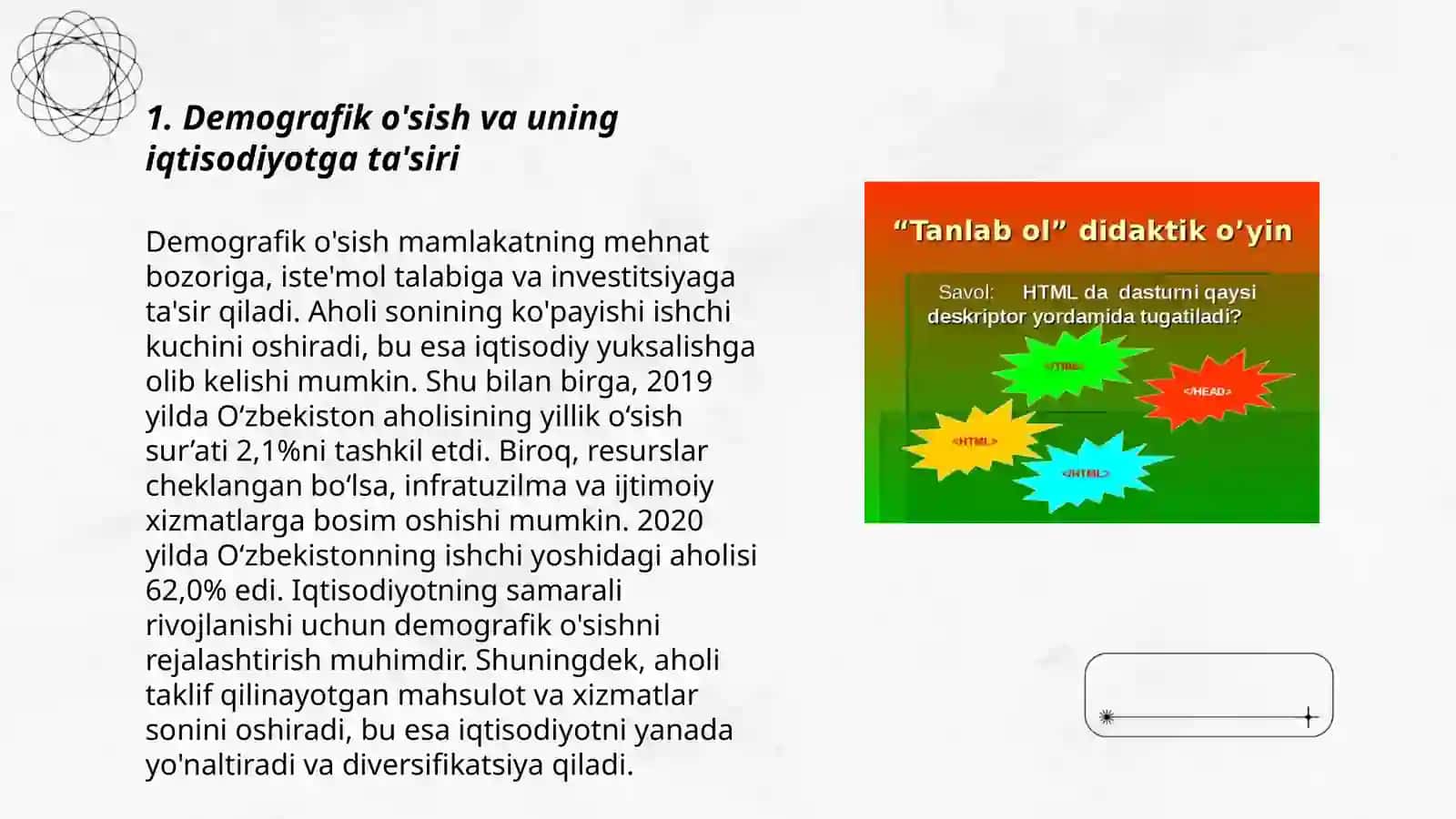 Global demografik muammolar va ularni xal etish yoõllari 3