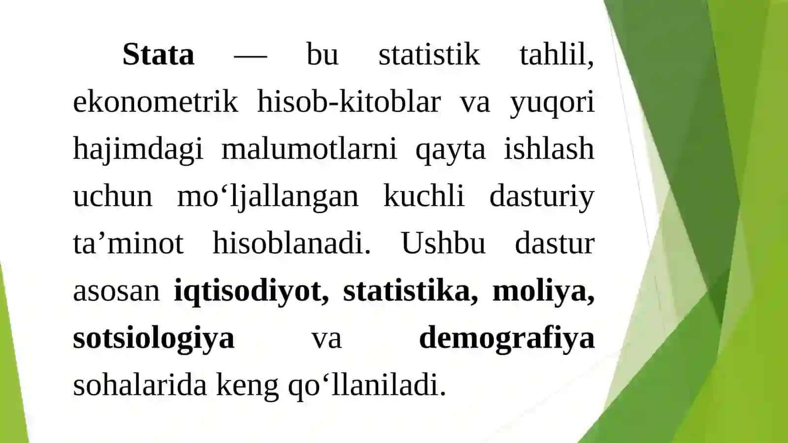 Statadasturini Ishga Tushurish va Natijalarni Saqlash 3