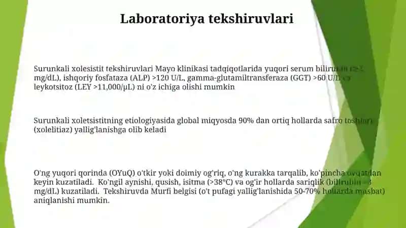 Surunkali xolesistit: etiologiyasi, klinikasi, diagnostikasi 3