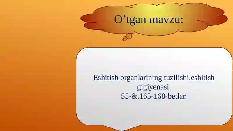 Eshitish organlarining tuzilishi, eshitish gigiyenasi 3