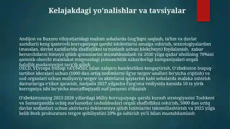 Karrupsiyaga qarsi kurash va o'zbekistonda karrupsiyaga qarsi kurash mexanizmlari 3