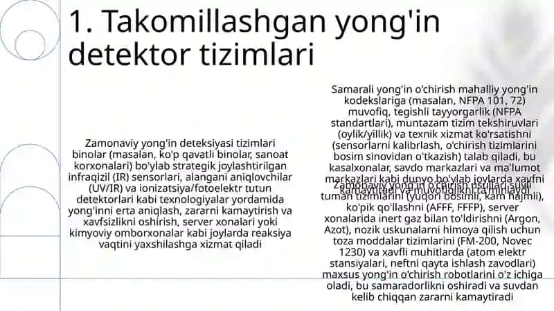 Yongʻinni bartaraf etishning zamonaviy yoʻllari va usullari 3