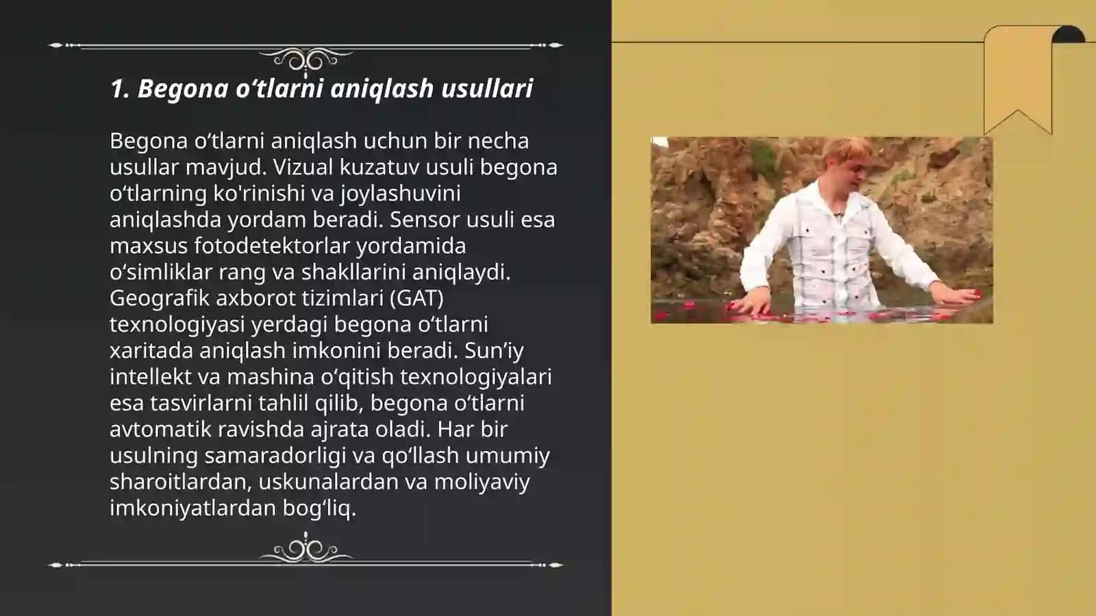 Bеgona oʻtlarni hisobga olish usullarini oʻrganish 3