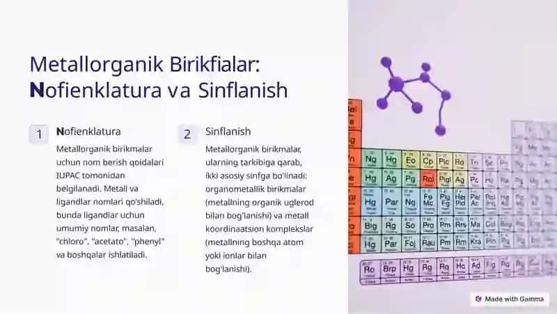 Metallorganik Birikmalar 3