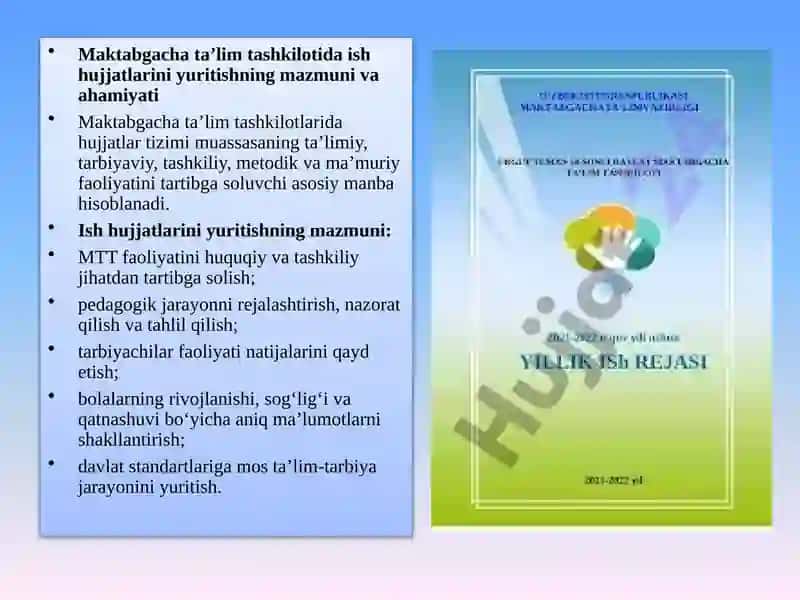Maktabgacha talim tashkilotida ish hujjatlarini yuritish tartibi 3