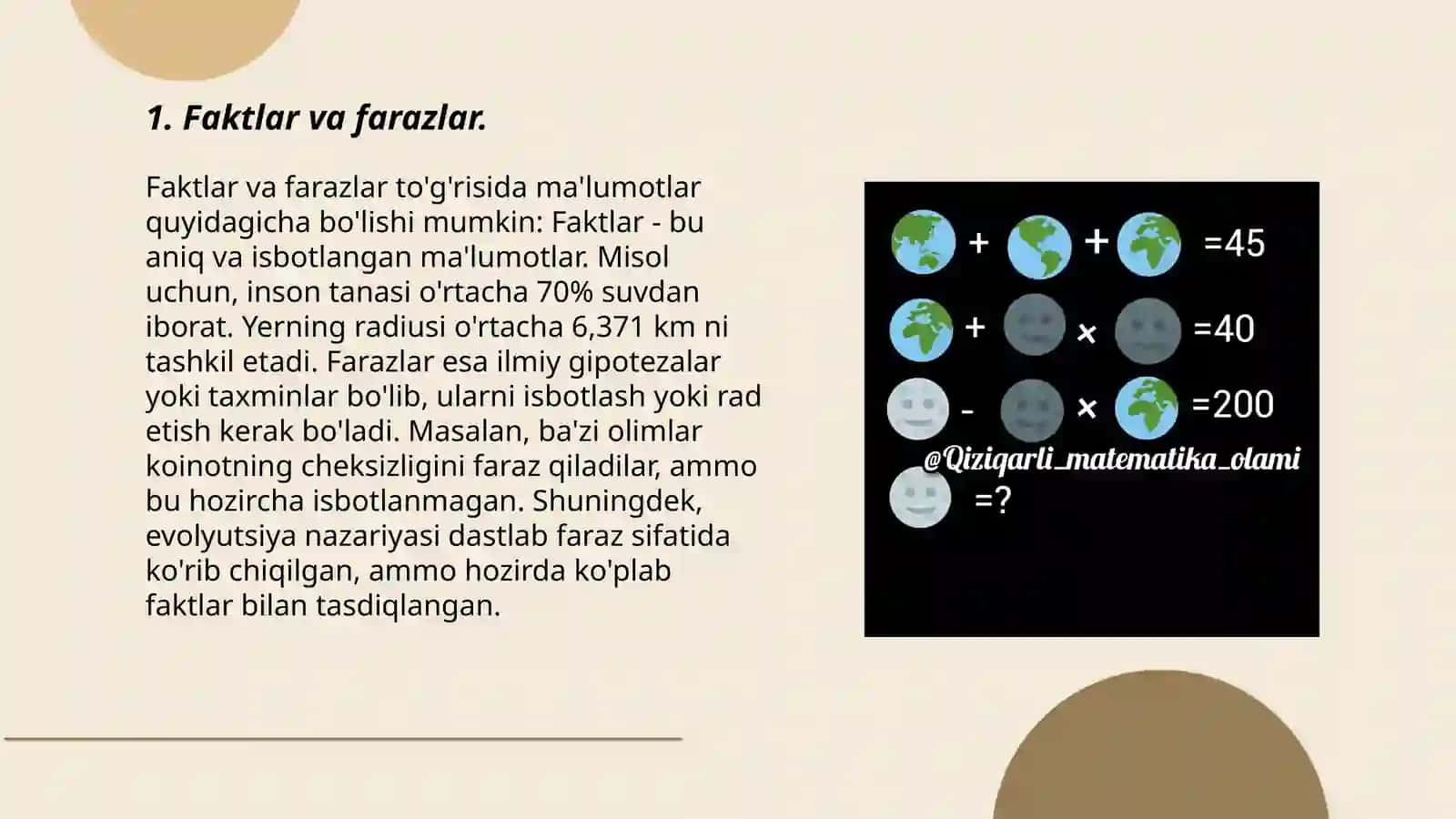 Faktalogik va shkalali savollar 3