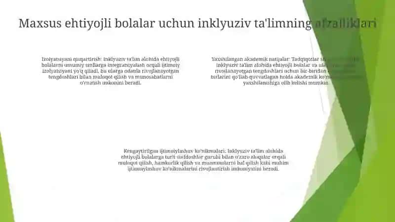 Inklyuziv Ta’Limni Amalga Oshirish Jarayoni Alohida Yordamga Muhtoj Bolaning Shaxsini Rivojlantirishning Xususiyatlari 3