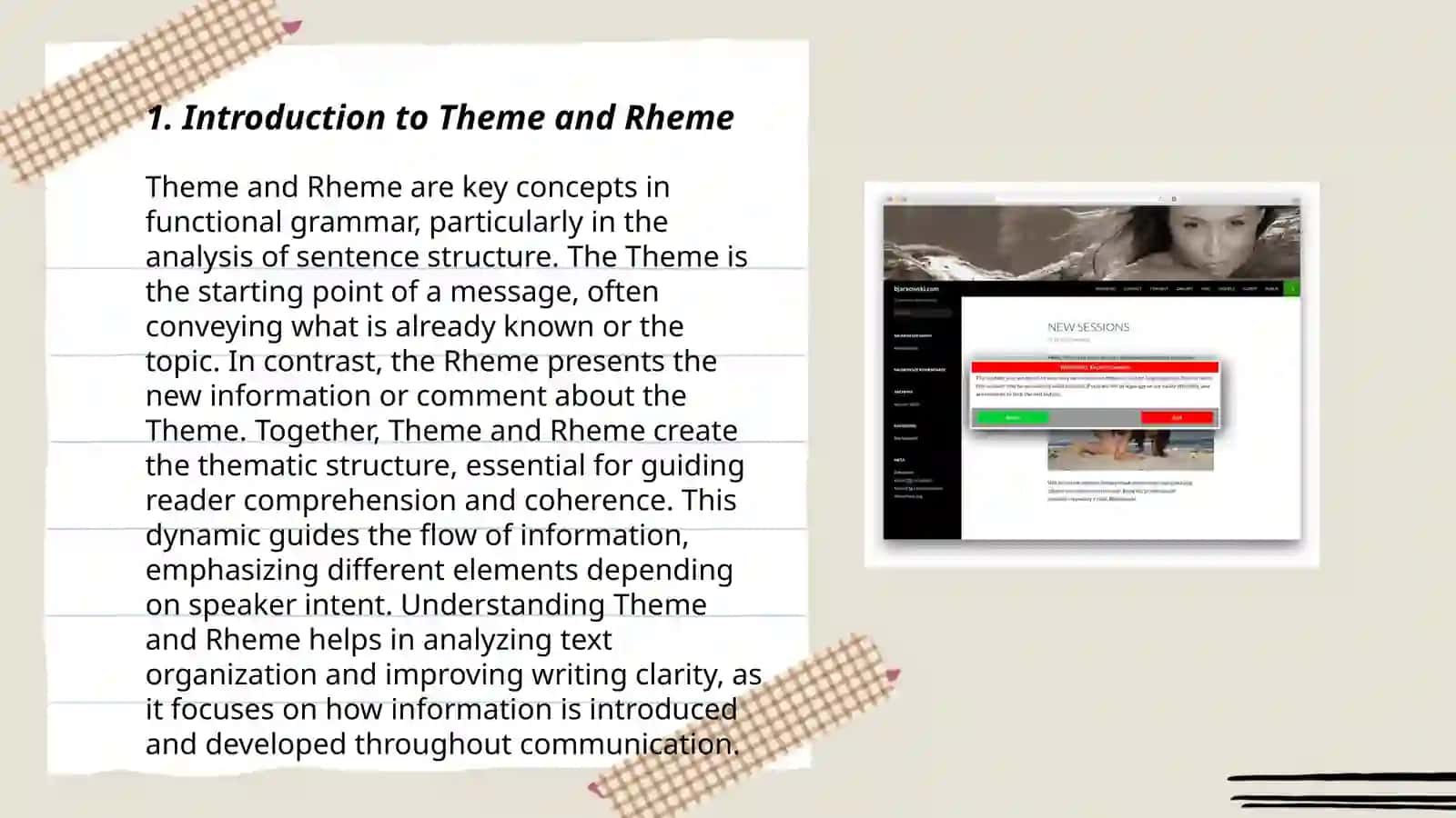 Introduction to Theme and Rheme 3