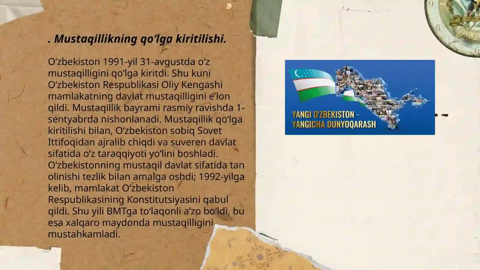 O'zbekiston Respublikasi Tashkil Topishi Tarixiy Ahamiyati 3