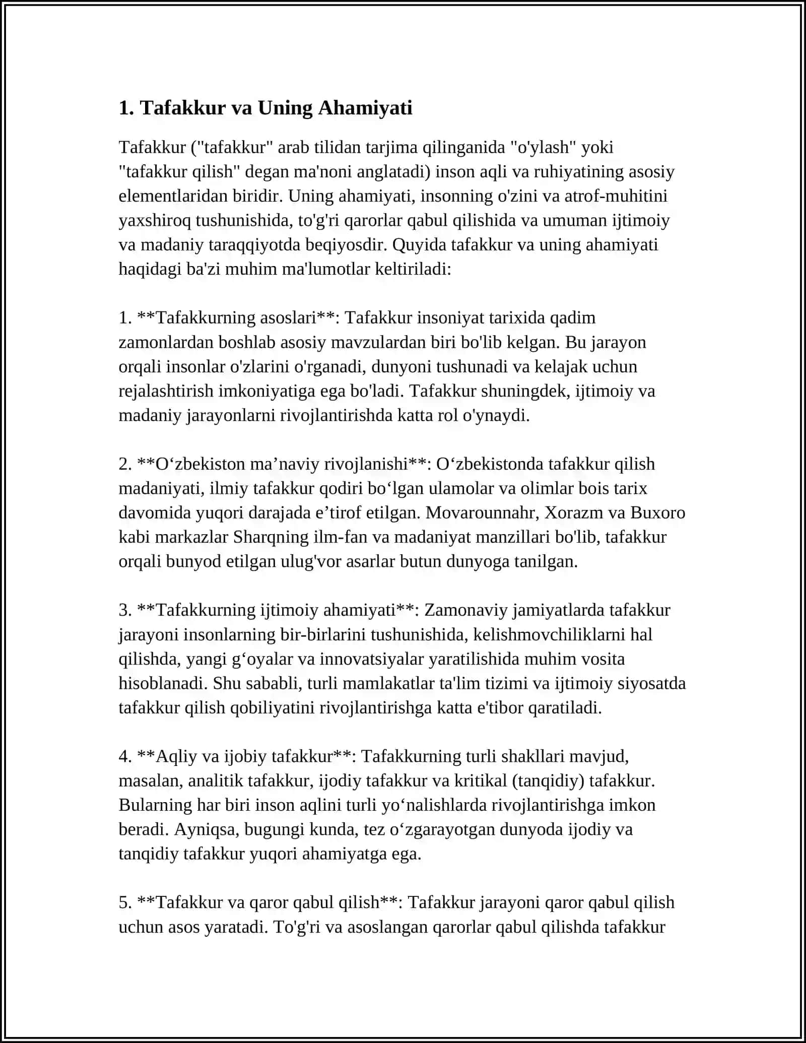 TAFAKKUR 3