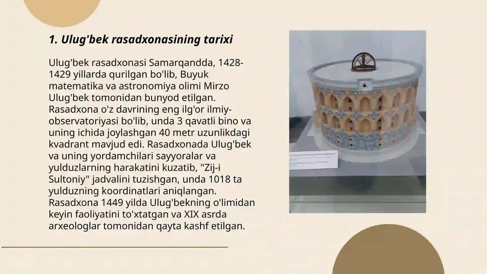 Ulug'bek rasadxonasi 3