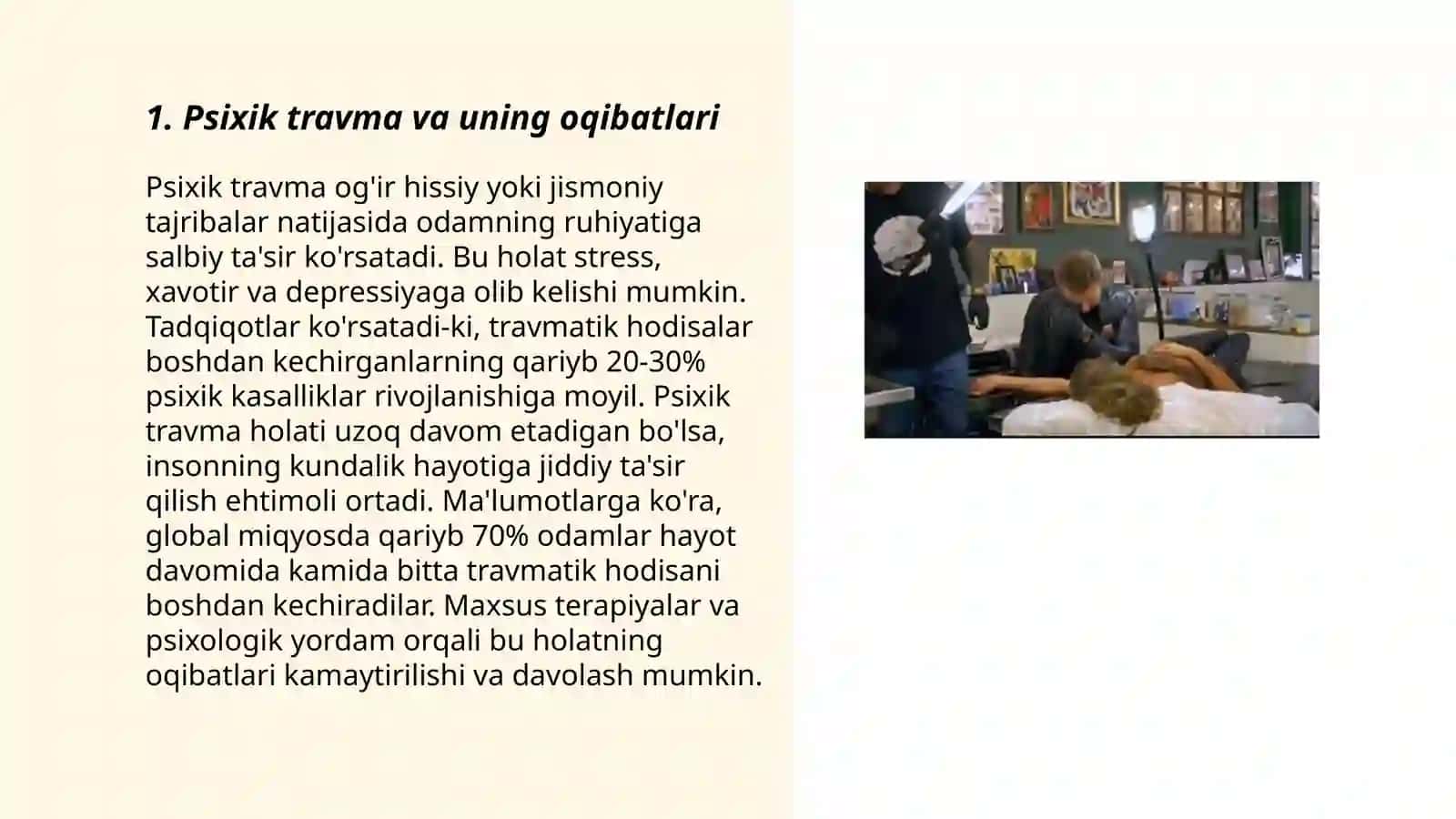 Psixik travma.Somatik va psixosomatik kasalliklarda artterapiyaning o'rni 3