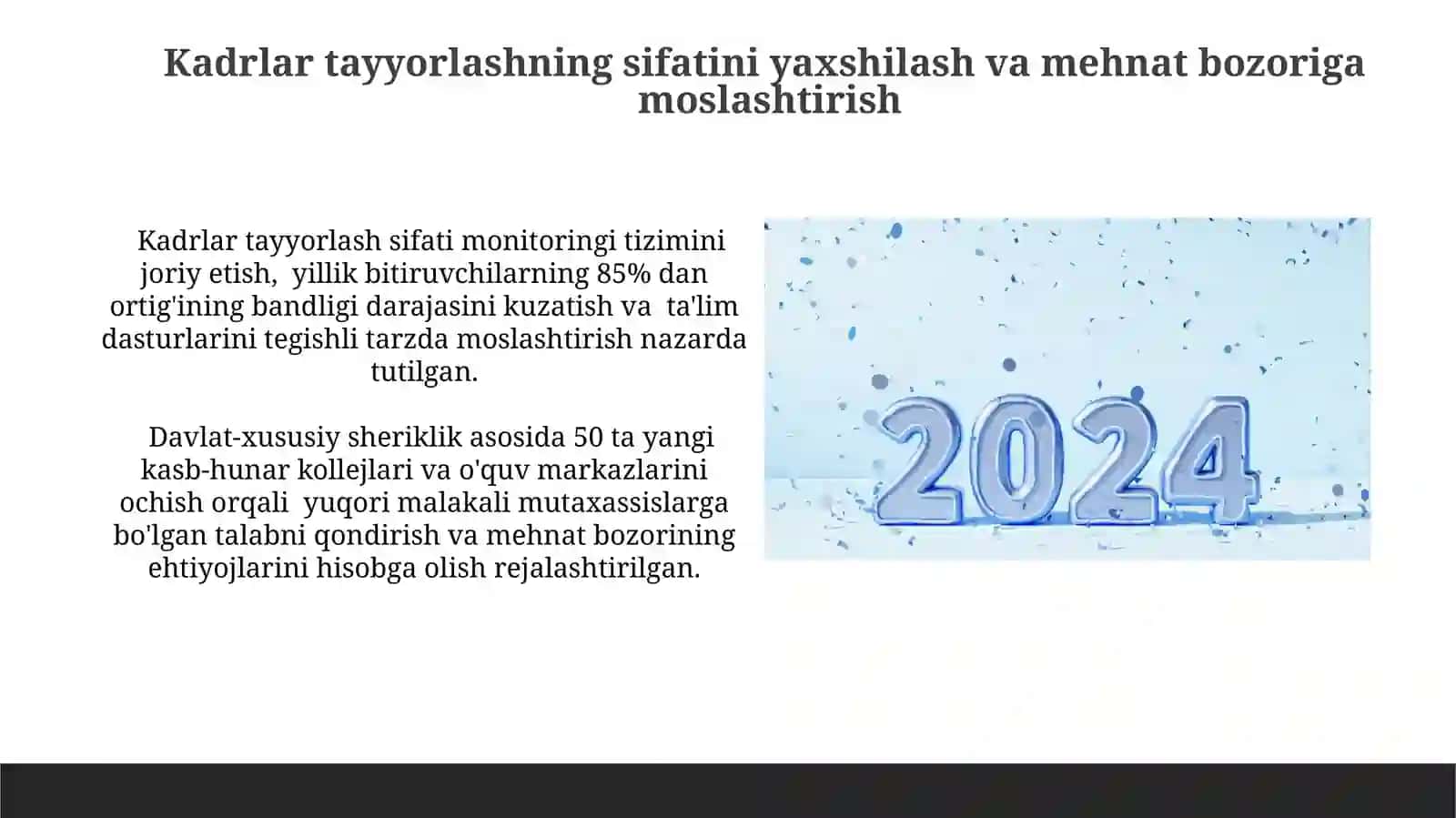 O'zbekiston Respublikasi oliy ta'lim tizimini 2030 yilgacha rivojlantirish konsepsiyasi 3