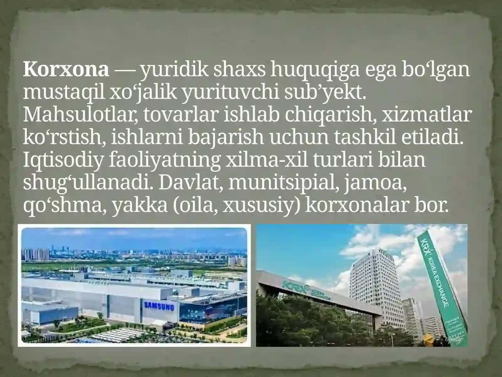 Korxonalarning daromadi va uning shakillanishi 3