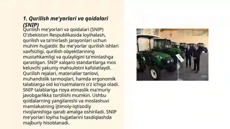 Sanoat va fuqaro binolarining. Normativ va texnik xujjatlar bilan tanishtirish 3