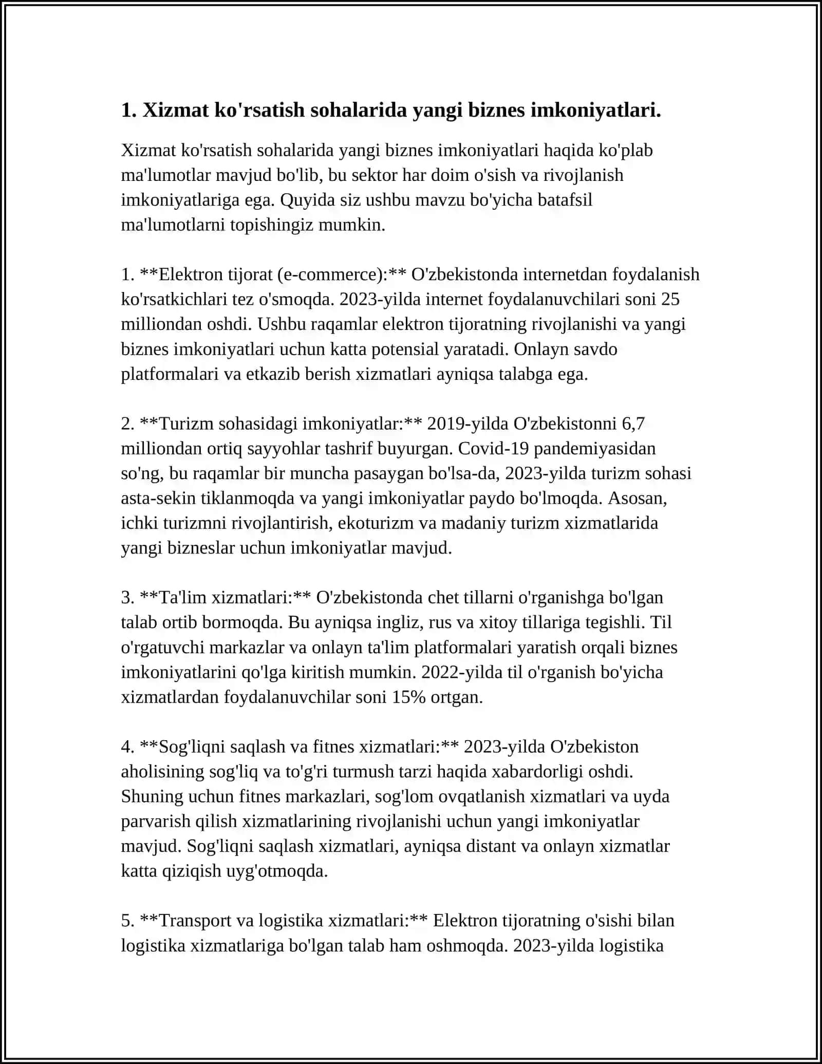 QORAQALPOQSTON RESPUBLIKASINDA XIZMAT KORSATISH SOHALARINDA ISHBILARMONLIKNI RIVOJLANTIRISH 3