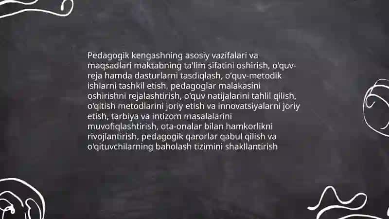 Pedagogik kengash va uning asosiy vazifalari 3