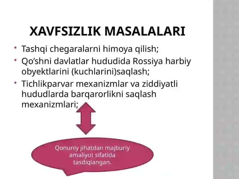 Xavfsizlik masalalari va Tashkilot muammolari 3
