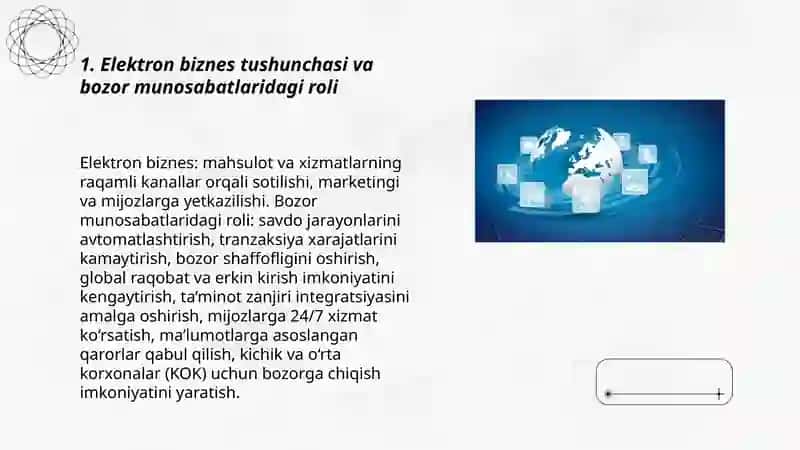 Elektron biznes bozor munosabatlari tizimida 3
