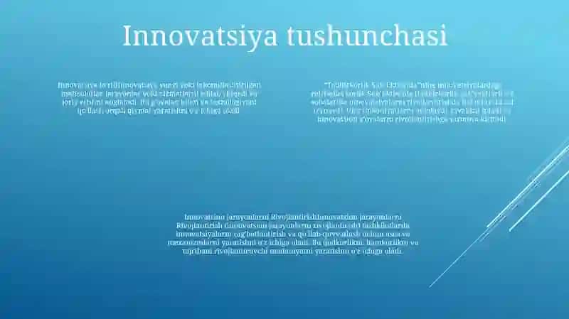 Tadbirkorlik SubʼEktlarida Innovatsion Jarayonlarni Rivojlantirish 3