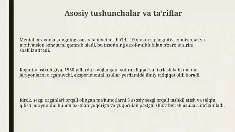 Psixik jarayonlarning inson hayotidagi ahamiyati 3