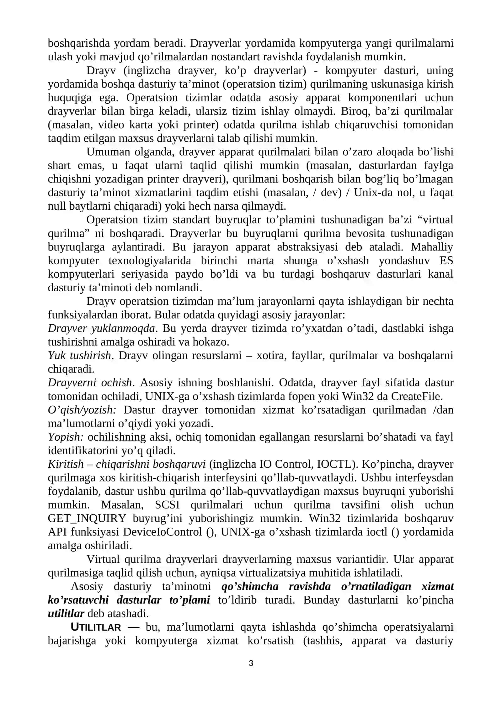 Windows operatsion sistemasida ishlash 3