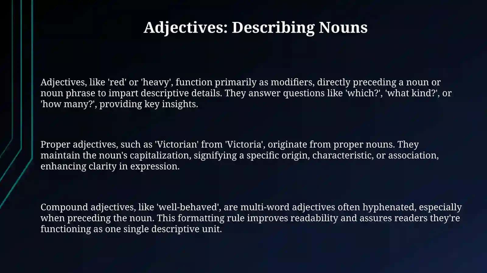 Adjective and Adverbs 3
