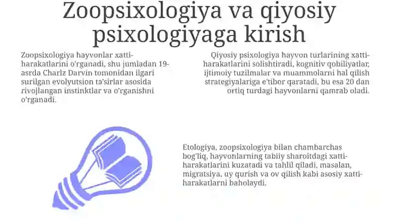Zoo psixologiya va qiyosiy psixologiyaga kirish 3
