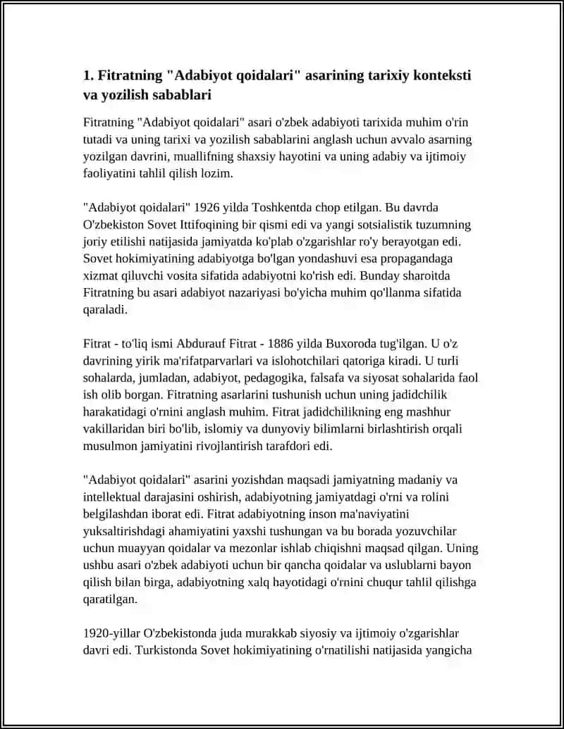 FITRATNING "ADABIYOT QOIDALARI","ARUZ HAQIDA" ASARLARINI O'RGANISH 3