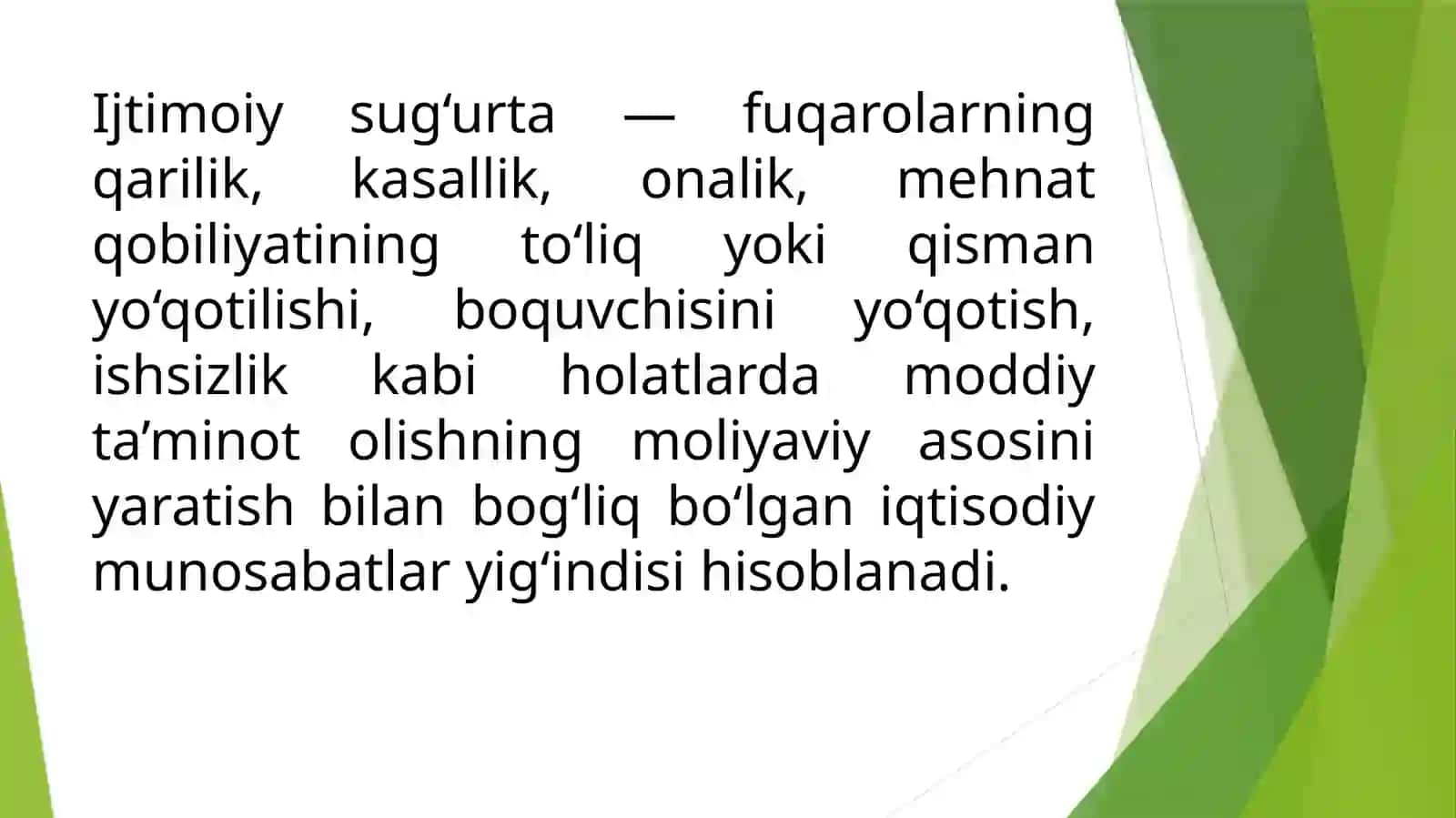 DAVLAT MOLIYASI TIZIMIDA IJTIMOIY SUG‘URTA VA IJTIMOIY TA'MINOT 3