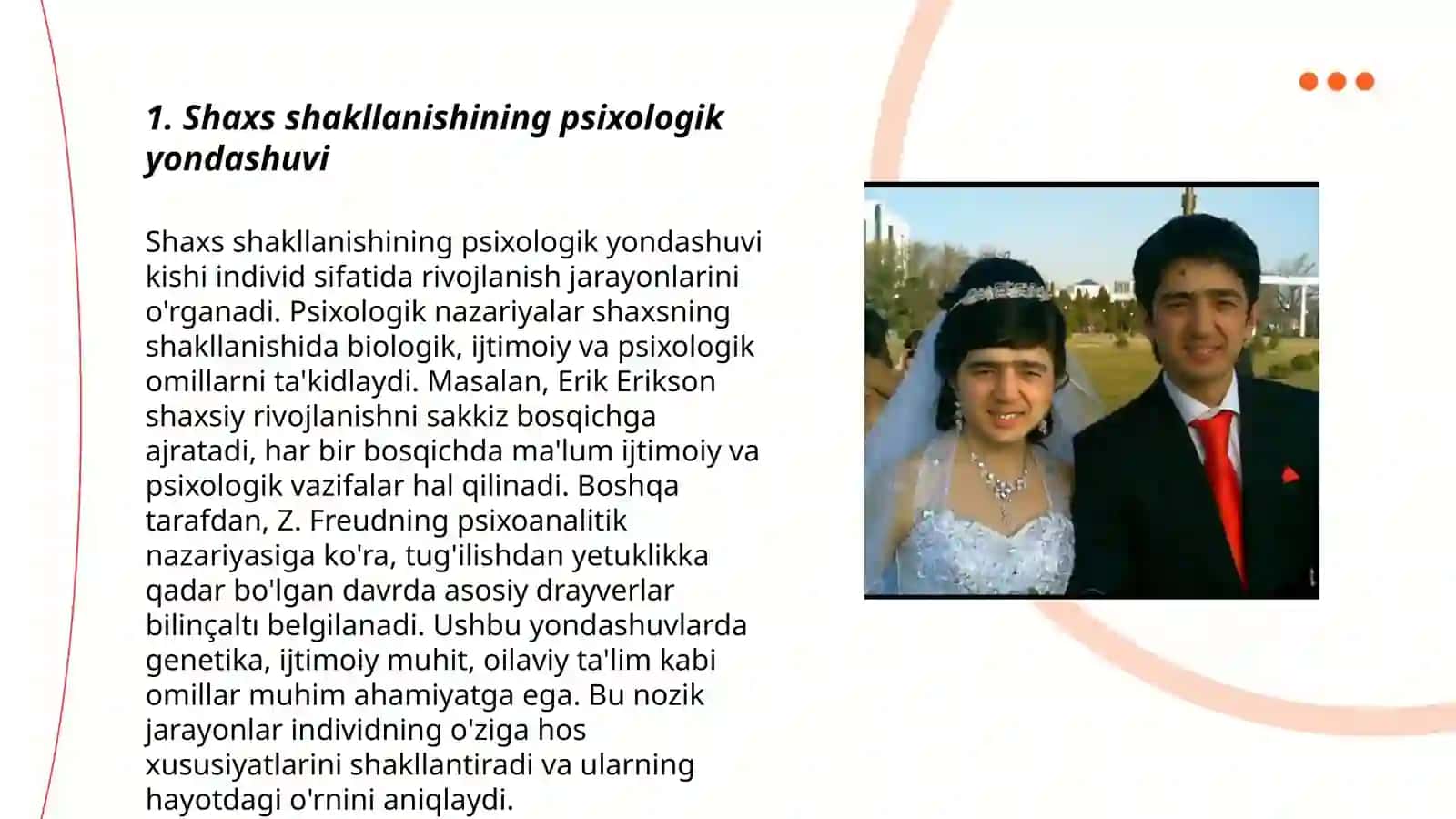 Shaxs shakllanishining psixologik yondashuvi 3