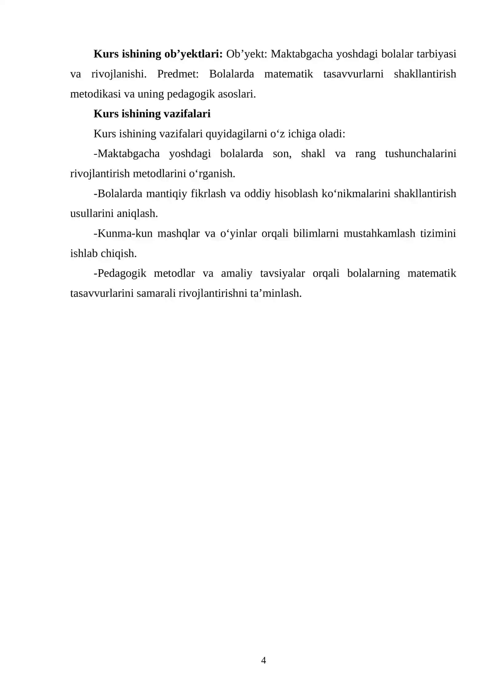 Matematik Tasavvurlarni Shakllantirish Metodikasi 3