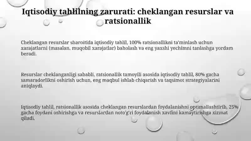 Iqtisodiy tahlil fanini paydo bo'lish zaruriyati va uning sabablari 3