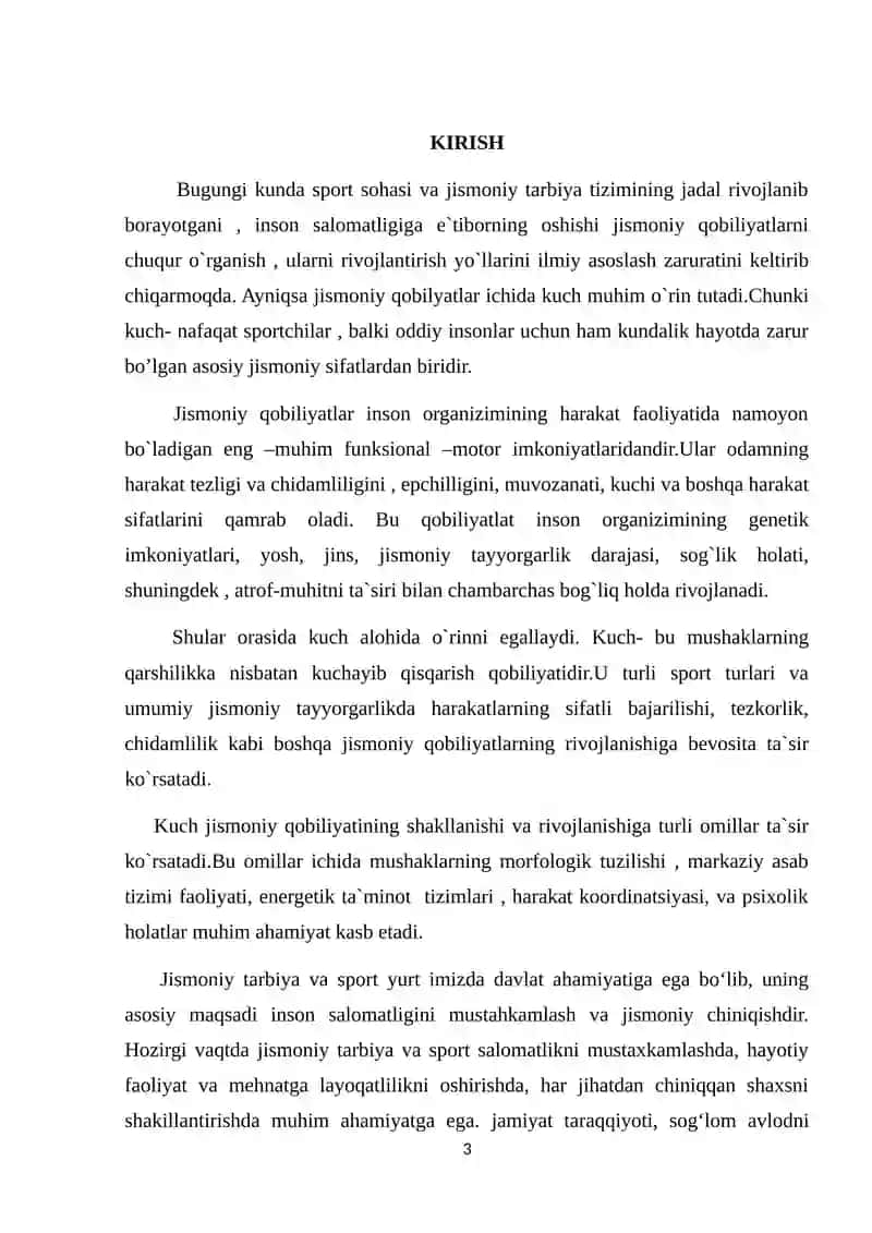 Kuch jismoniy sifatini tarbiyalash 3