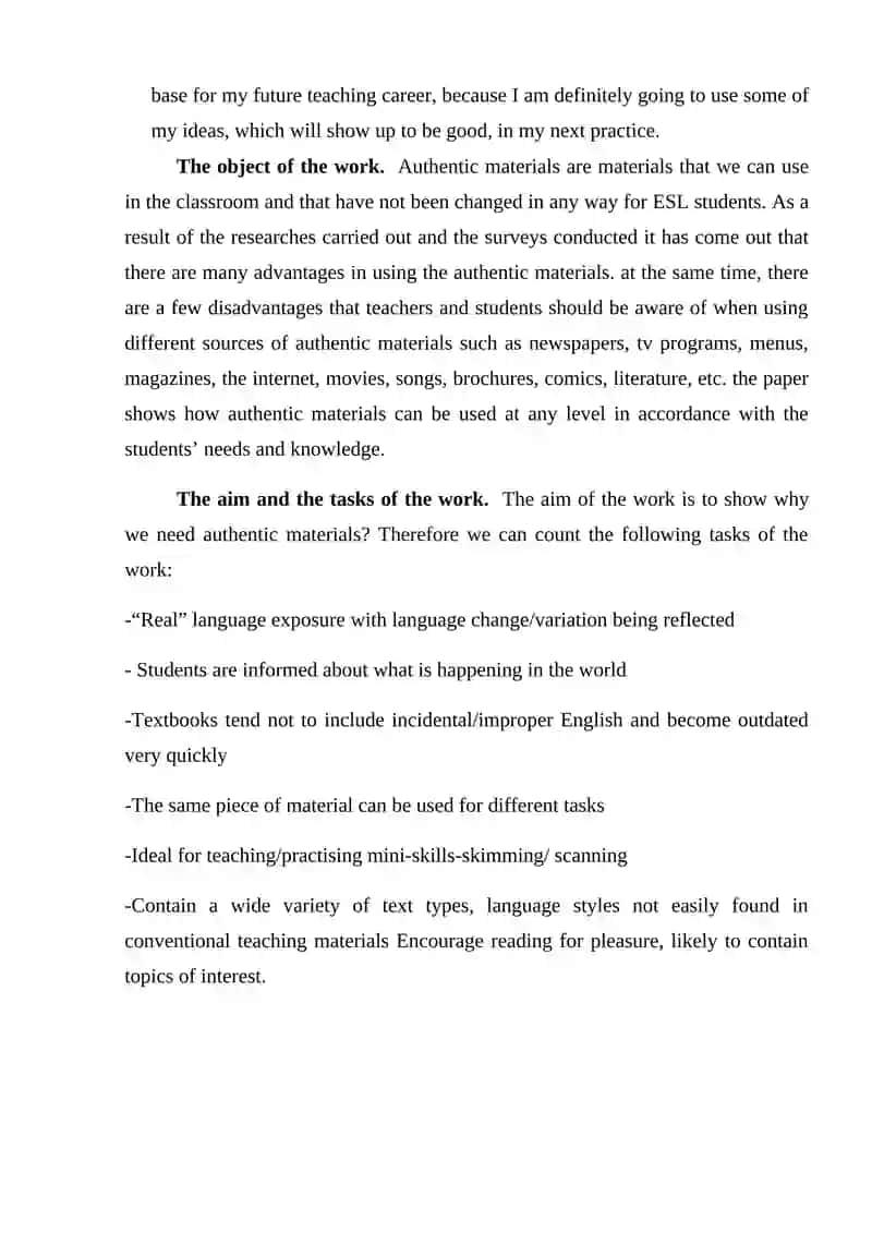 The Role of Authentic Materials in Teaching English 3