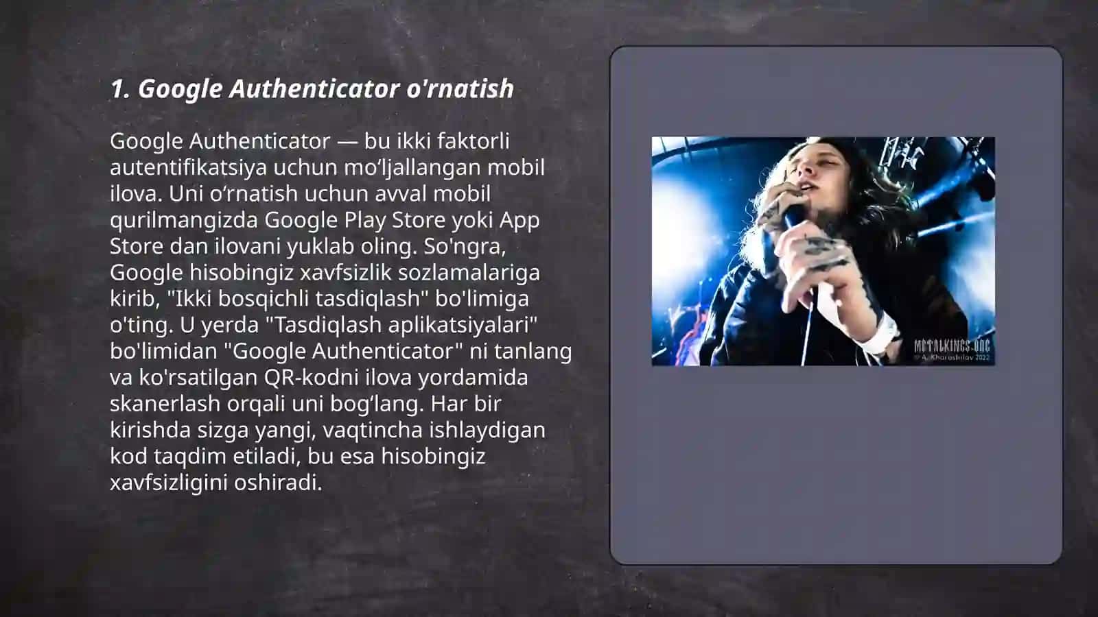 Google Authenticator tokeni yordamida turli tizimlar uchun ikkinchi faktorni sozlash 3