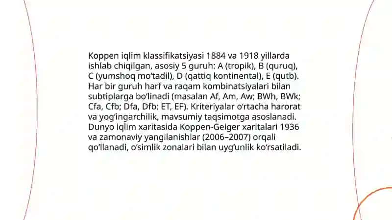 Dunyoning iqlim kartasi 3