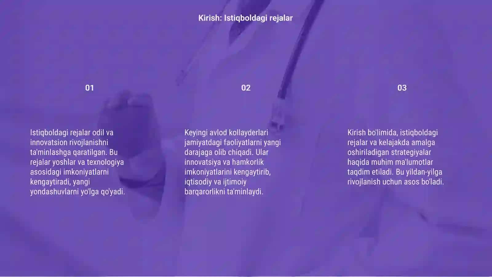 Istiqboldagi rejalar. Keyingi avlod kollayderlari 3