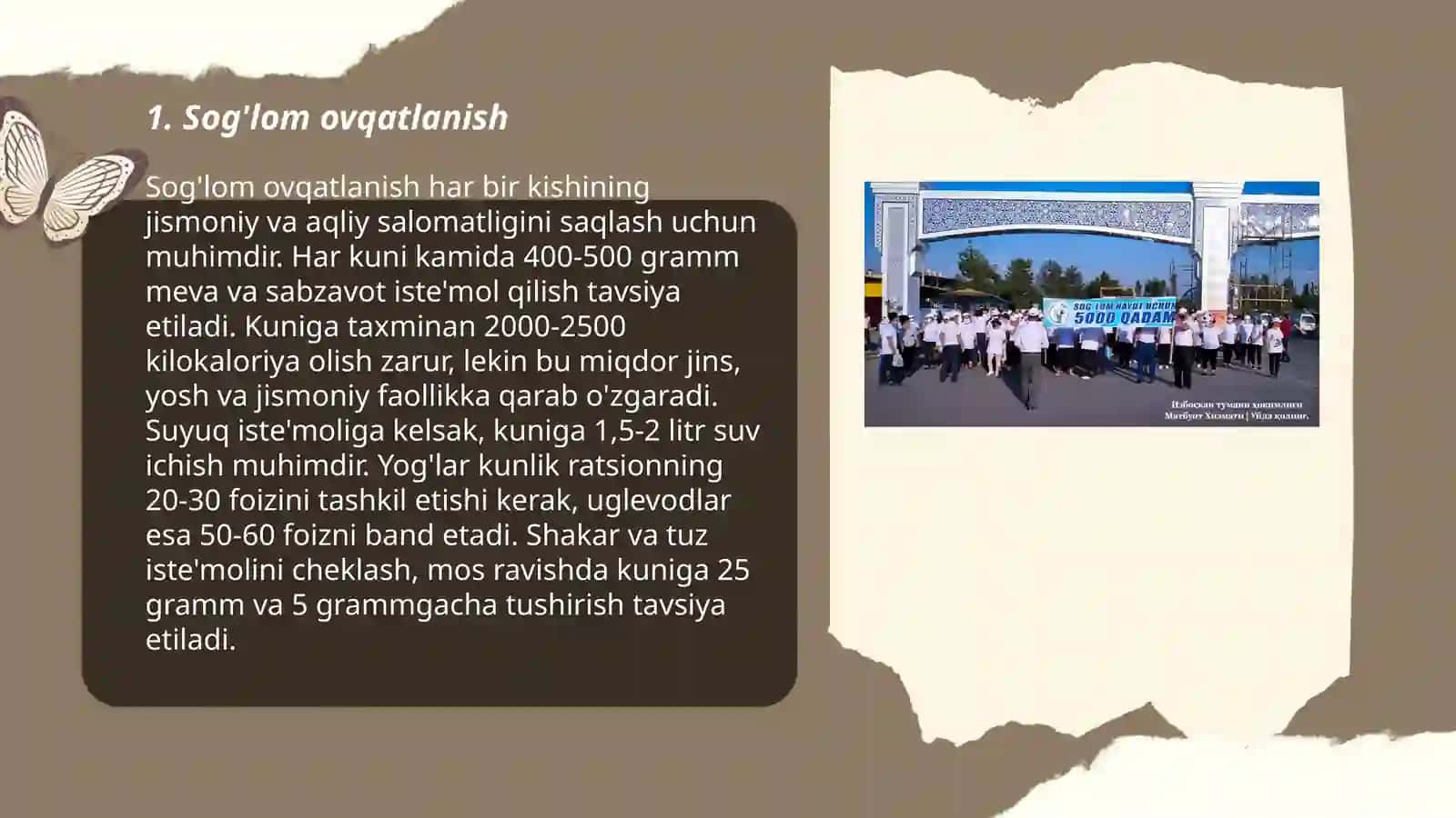 Sog’lom turmush tarzi 3