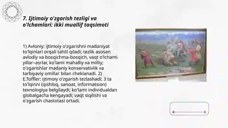 Avloniy va E.Tofflerning ijtimoiy o'zgarishni tahlil qilish qobiliyatlari 3