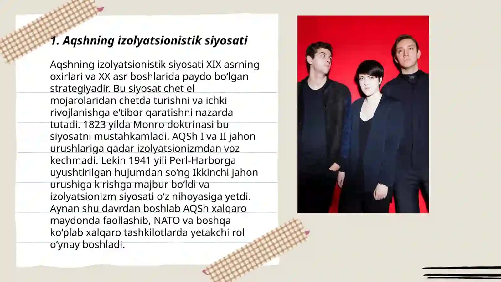 Aqsh va Yevropa davlatlari ikkinchi Jahon urushi davri oralig'ida 3