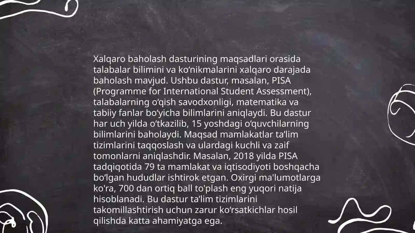 Xalqaro baholash dasturi 3