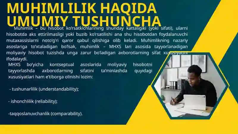 MUHIMLIK TUSHUNCHASI VA UNI AUDITDA QO’LLASH TARTIBI REJALAR 3