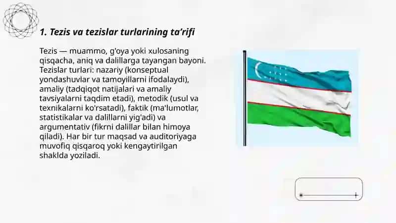 Tezis va tezislar turlari 3