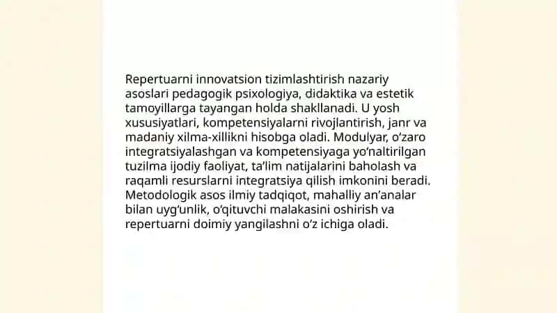 Repertuarni innovatsion tizimlashtirish 3