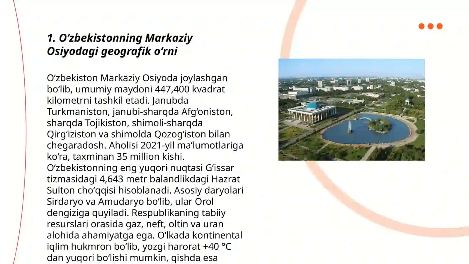 Õzbekistonning geosiyosiy va geoiqtisodiy õrni 3