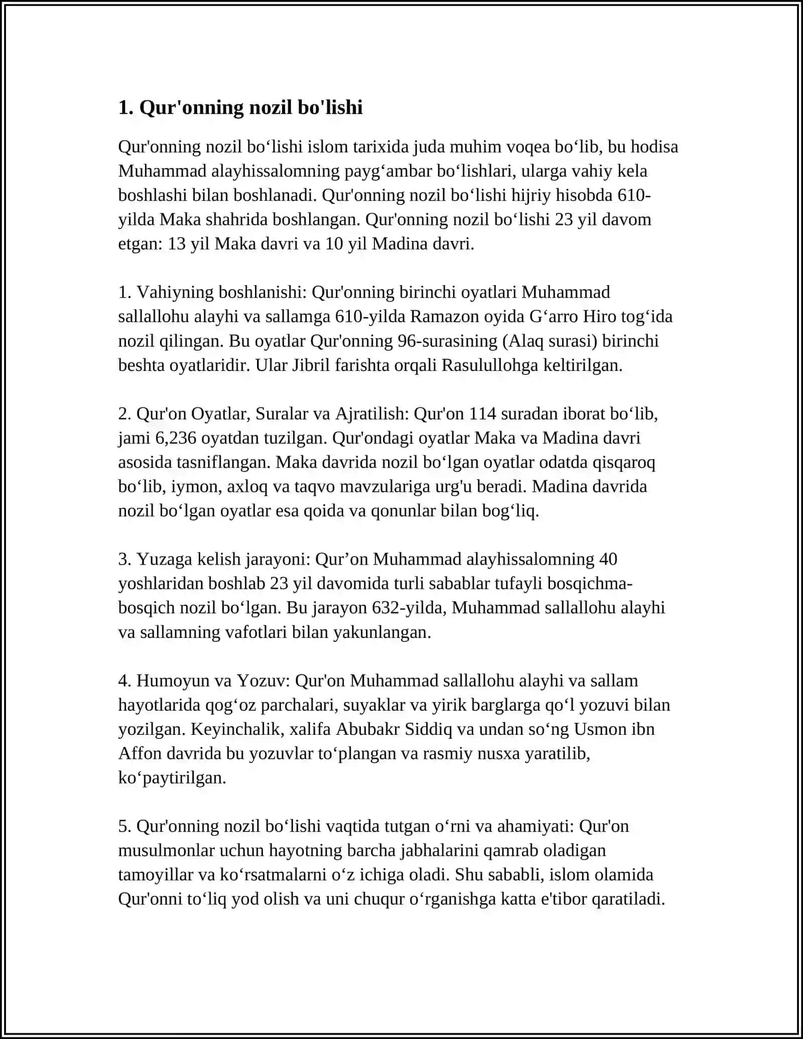 QUR'ON-ISLOM DININING MUQADDAS KITOBI 3