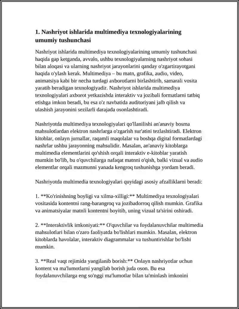 NOSHIRLIK ISHIDA MULTIMEDIA TEXNALOGIYALARI 3