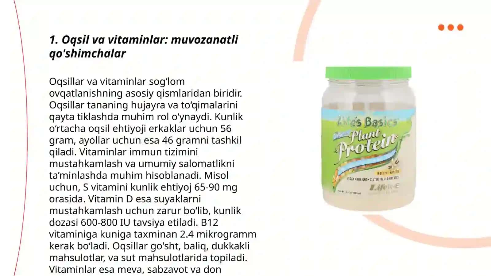 Oqsil vitaminli qoshimchalar 3