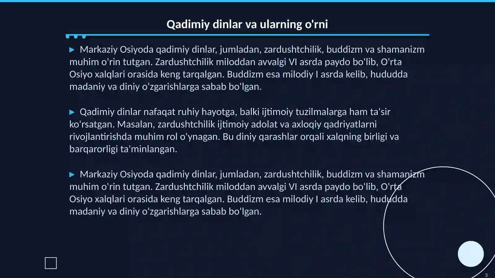 Markaziy Osiyoda dastlabki diniy tasavvurlarning shakllanishi 3